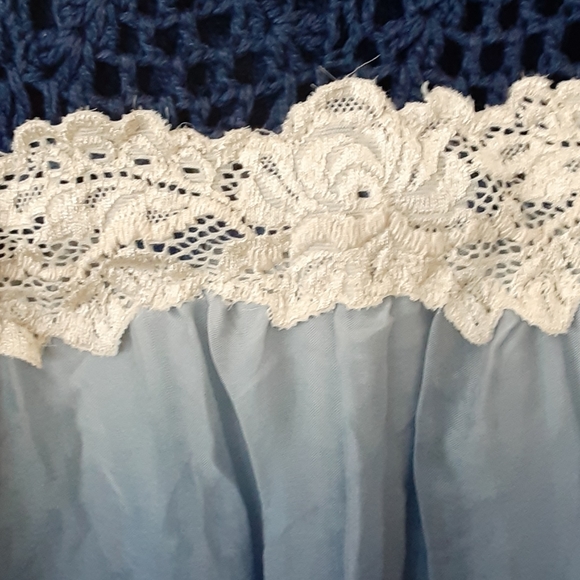 Broken Ghost boho mix media top sz xs - Picture 11 of 11